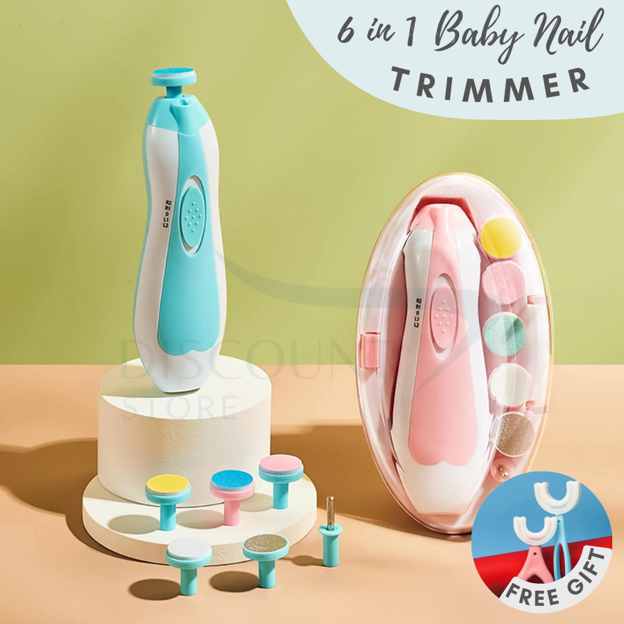 6 in 1 Electric Baby Nail Trimmer & Clipper Set