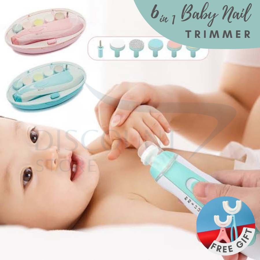 6 in 1 Electric Baby Nail Trimmer & Clipper Set