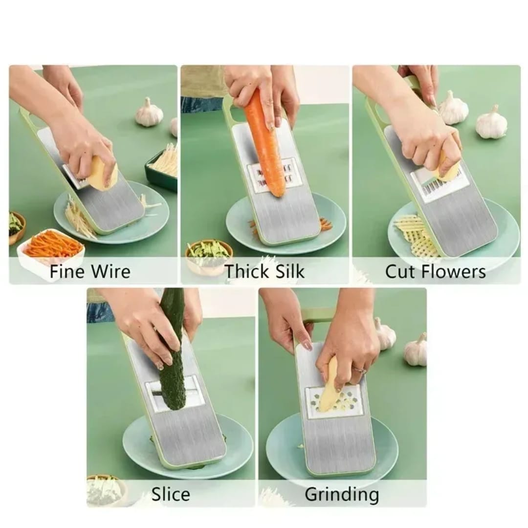 5 IN 1 Stainless Steel Vegetable Cutter