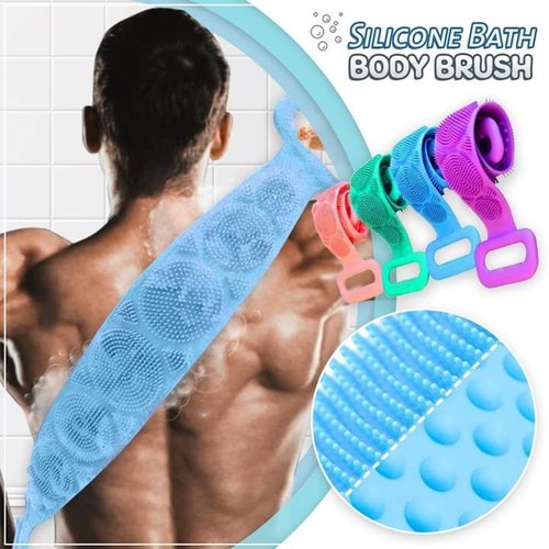 Silicone Body Bath Brush Scrubber Belt