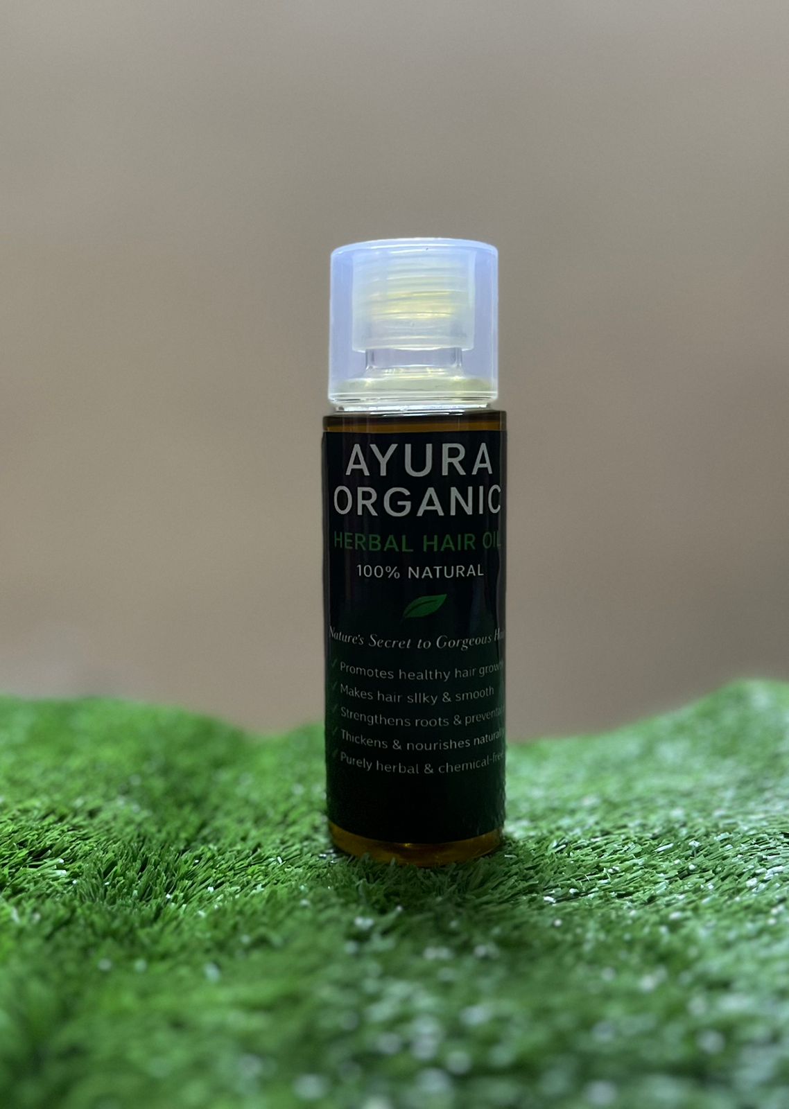 Ayura Organic Herbal Hair Oil – 100% Natural Hair Growth & Care Oil (120ML)