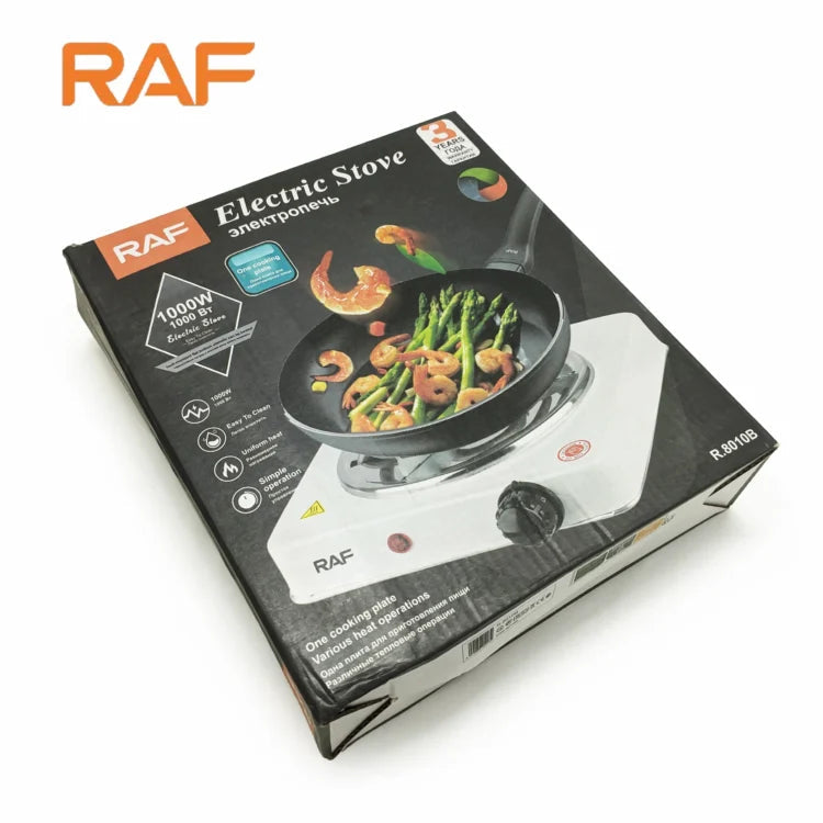 RAF™ Electric Stove & Hot Plate Cooker – 1000W with Uniform Heating