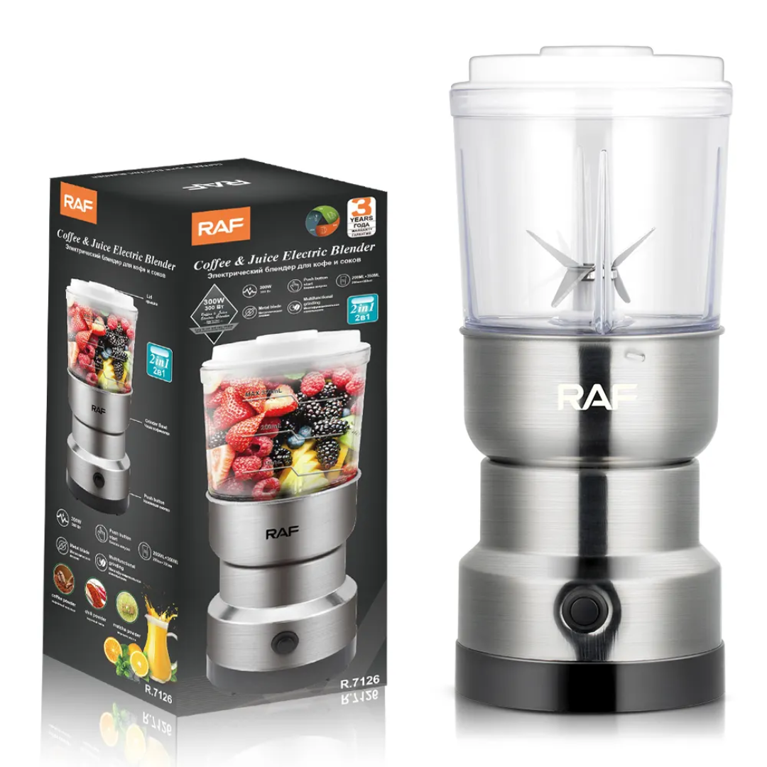RAF 2 in 1 Grinder & Juice Blender | High-Power Smoothie Maker & Coffee Grinder