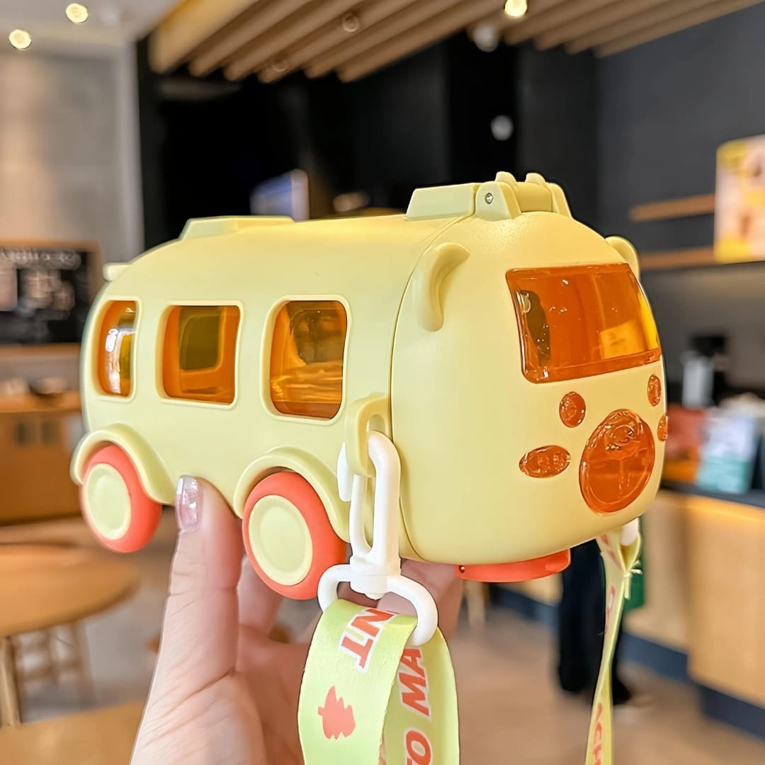 Bus Water Bottle – 500ml Cute Bus Water Bottle, Bpa Bus Water Cup