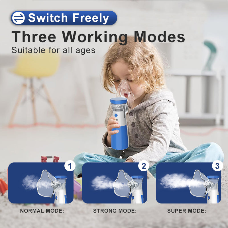 Portable Face Mist Medical Nebulizer with Advanced Mesh Technology – For Kids & Adults