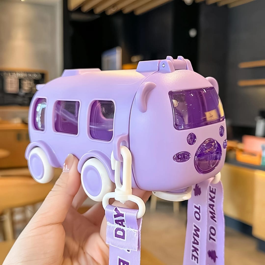 Bus Water Bottle – 500ml Cute Bus Water Bottle, Bpa Bus Water Cup