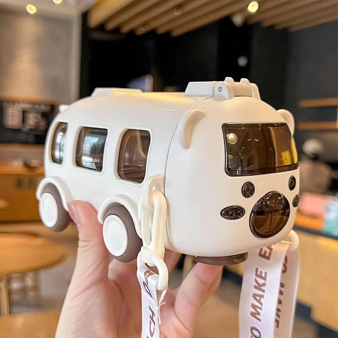 Bus Water Bottle – 500ml Cute Bus Water Bottle, Bpa Bus Water Cup