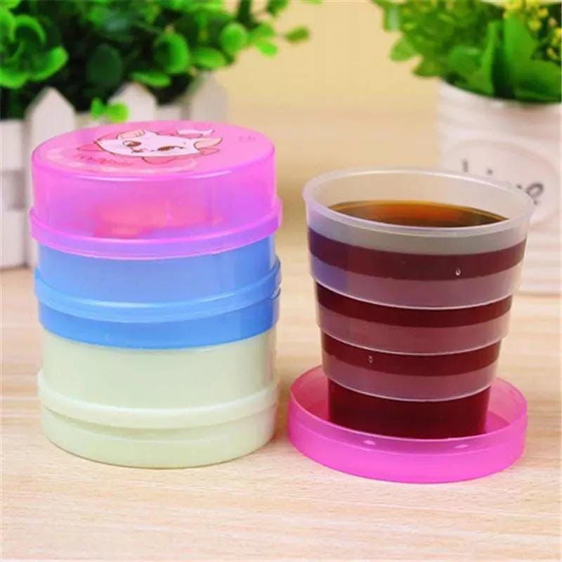 Portable Folding Collapsible Magic Cup – Compact Travel Folding Glass | High Quality