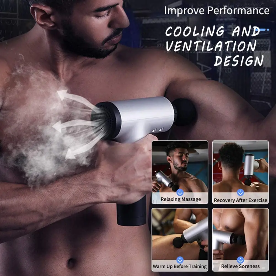 Fascial Massage Gun – Dherig Tech Deep Tissue Muscle Massager | Imported High Quality Facial Massage Gun